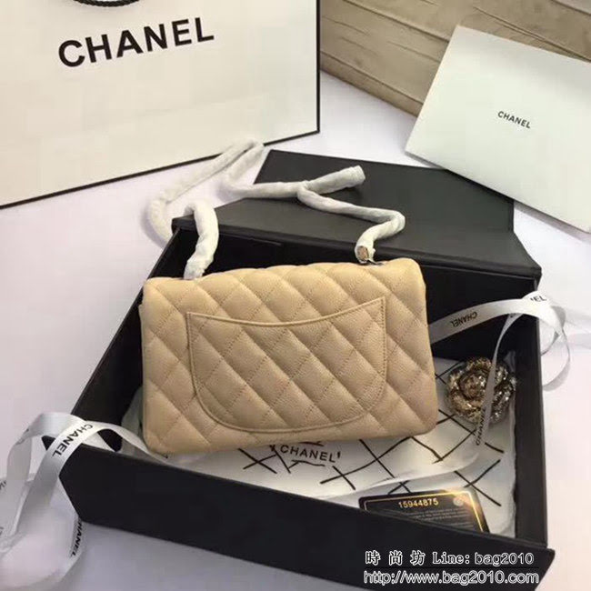 香奈兒CHANEL升級版A1116 進口小羊皮金銀鏈條斜背包 DSC1143